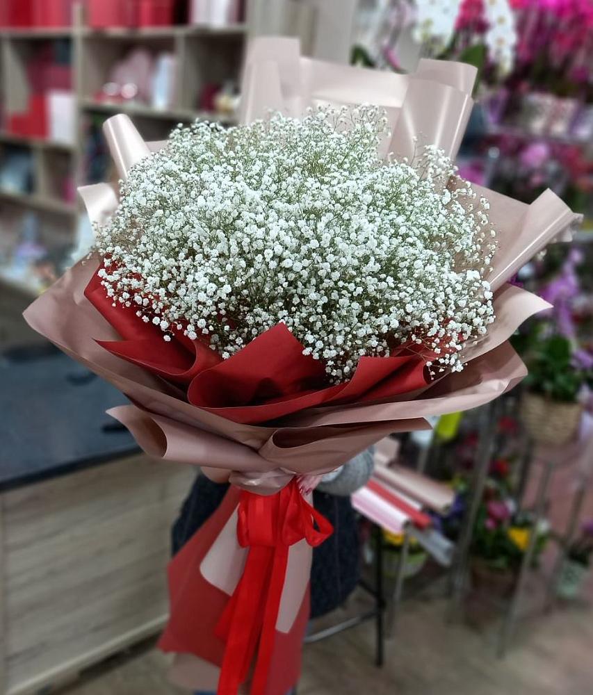 Букет Белые хлопья в Двуреченске Букет цветов из: Гипсофила в Двуреченске