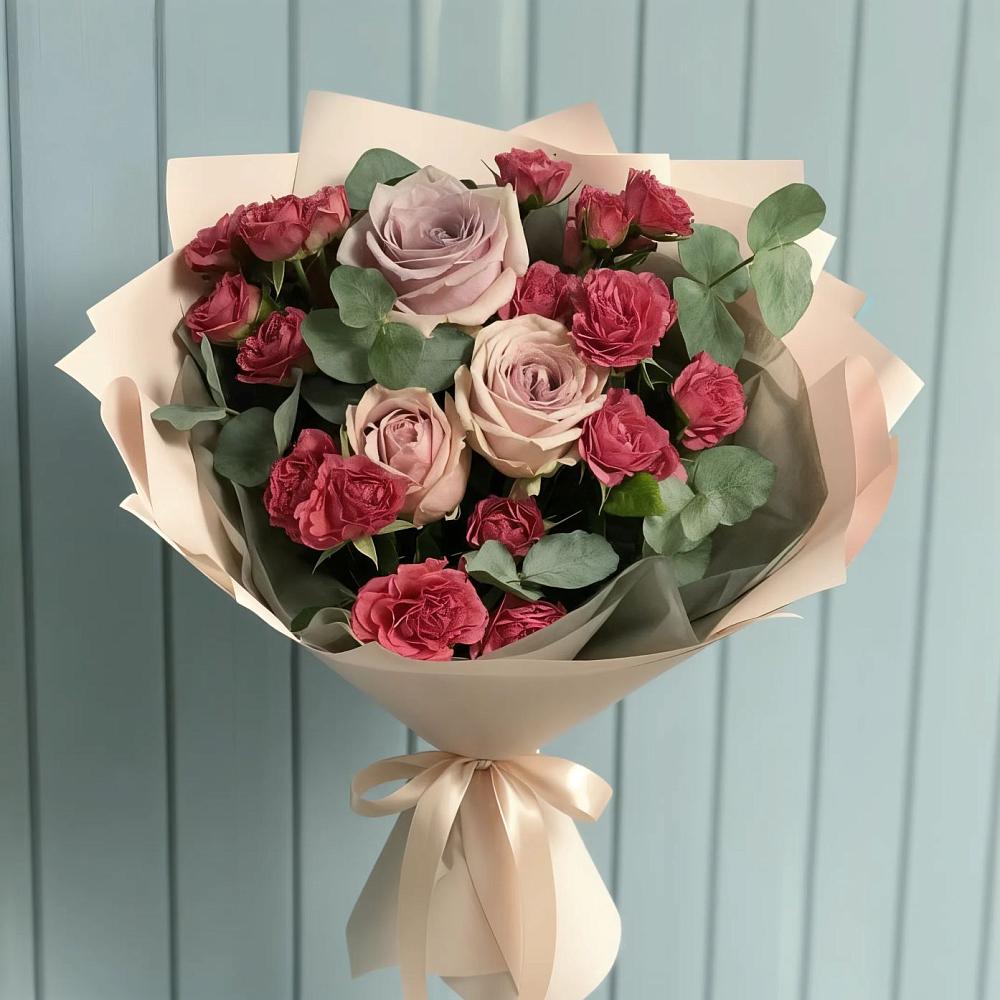 Букет цветов из: Гвоздики и Розы в Двуреченске