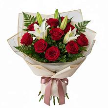 Букет цветов из:  Лилии и Розы в Двуреченске