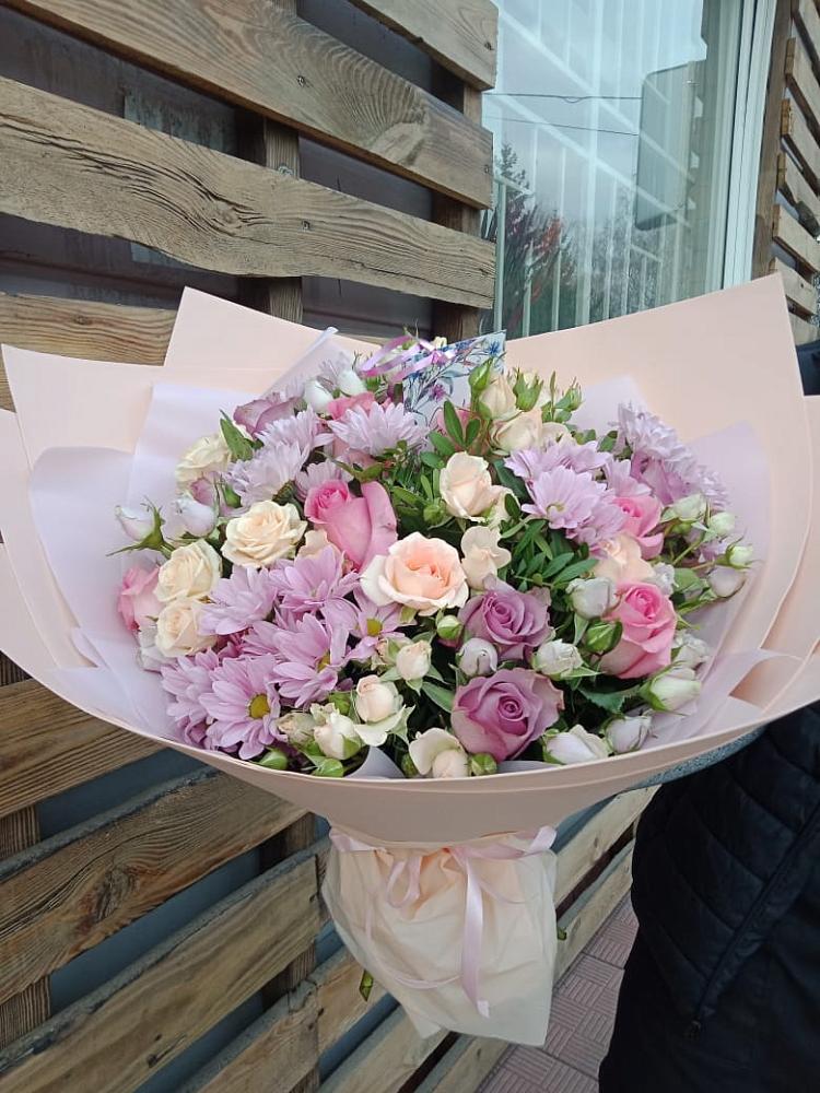 Букет цветов из: Розы и Хризантемы в Двуреченске