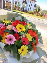 Букет цветов из:  Герберы #REPLACE_PRED# Двуреченске