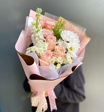 Букет цветов из:  Хризантемы и Розы в Двуреченске