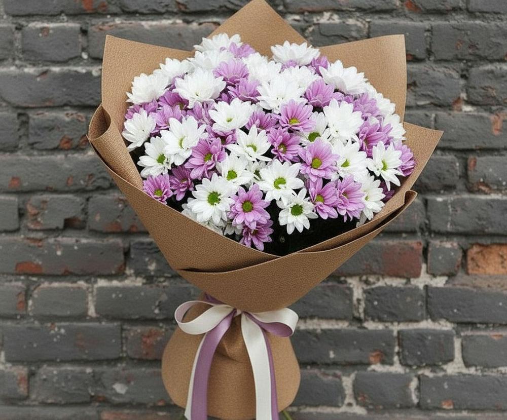 Букет цветов из: Хризантемы в Двуреченске