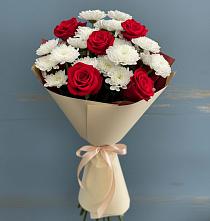 Букет цветов из:  Розы и Хризантемы в Двуреченске