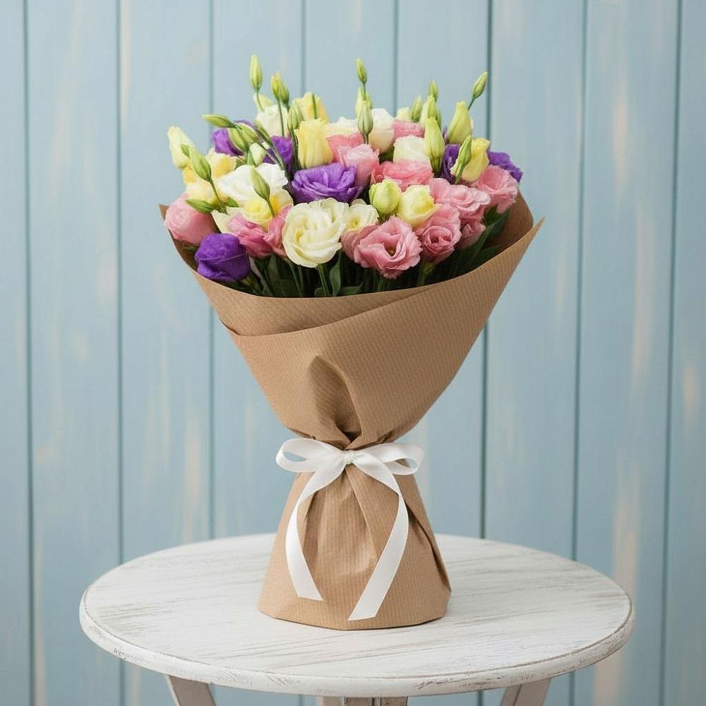 Букет цветов из: Лизиантусы в Двуреченске