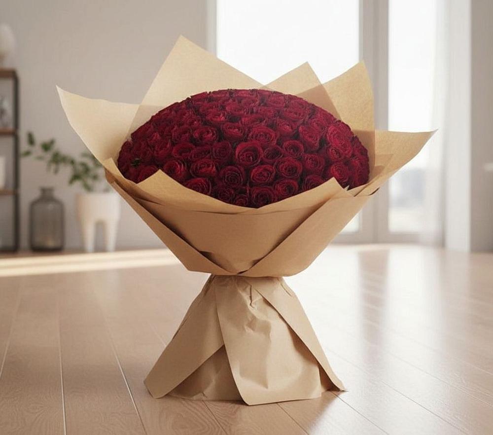 Букет 101 Красная роза в Двуреченске