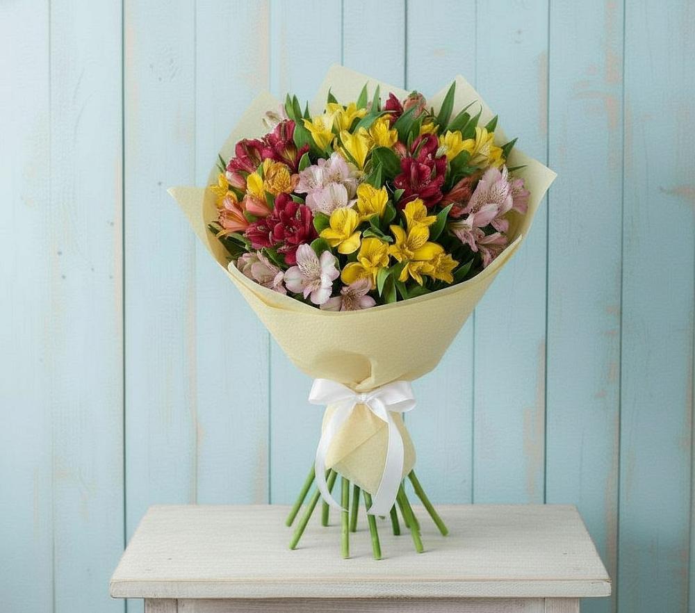 Букет цветов из: Альстромерии в Двуреченске