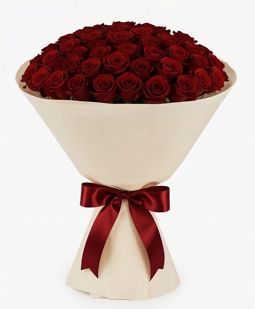 Букет 101 Бордовая роза Блэк Бакарра в Двуреченске