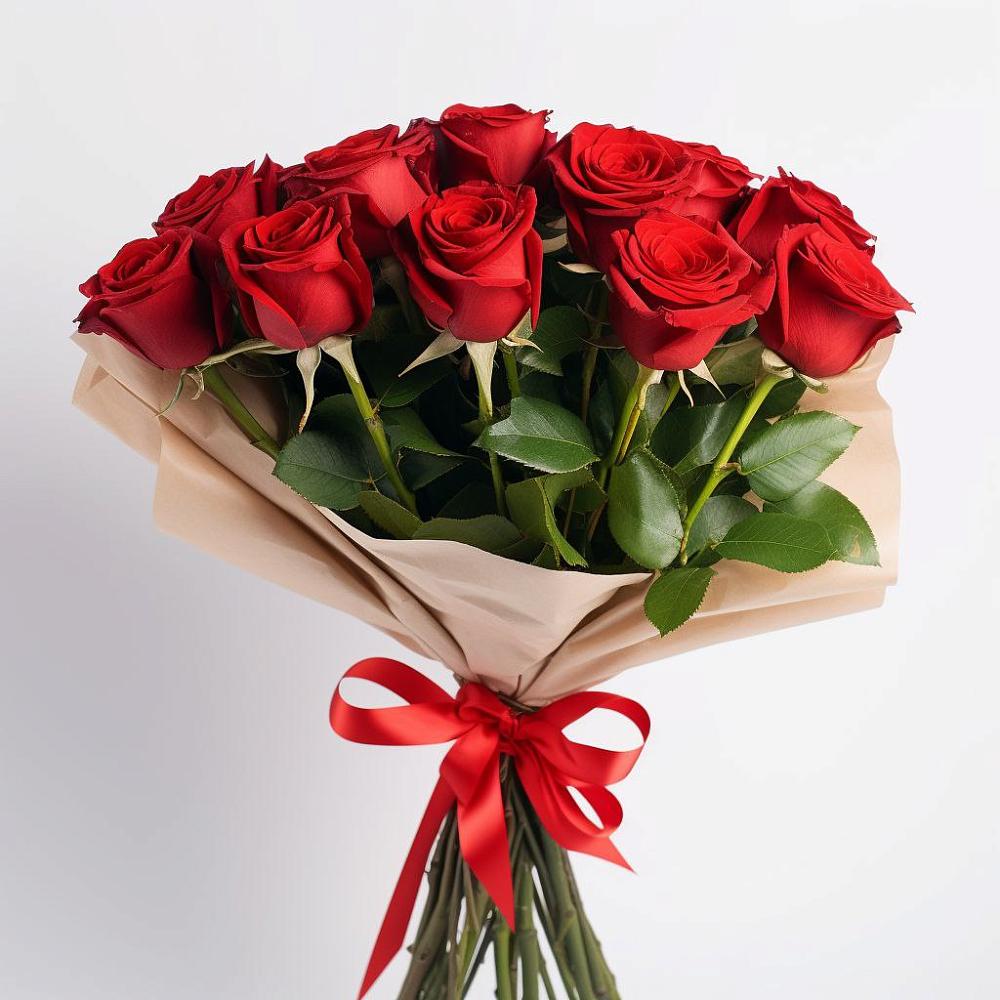 Букет 11 Красных роз Эдлесс Лав в Двуреченске